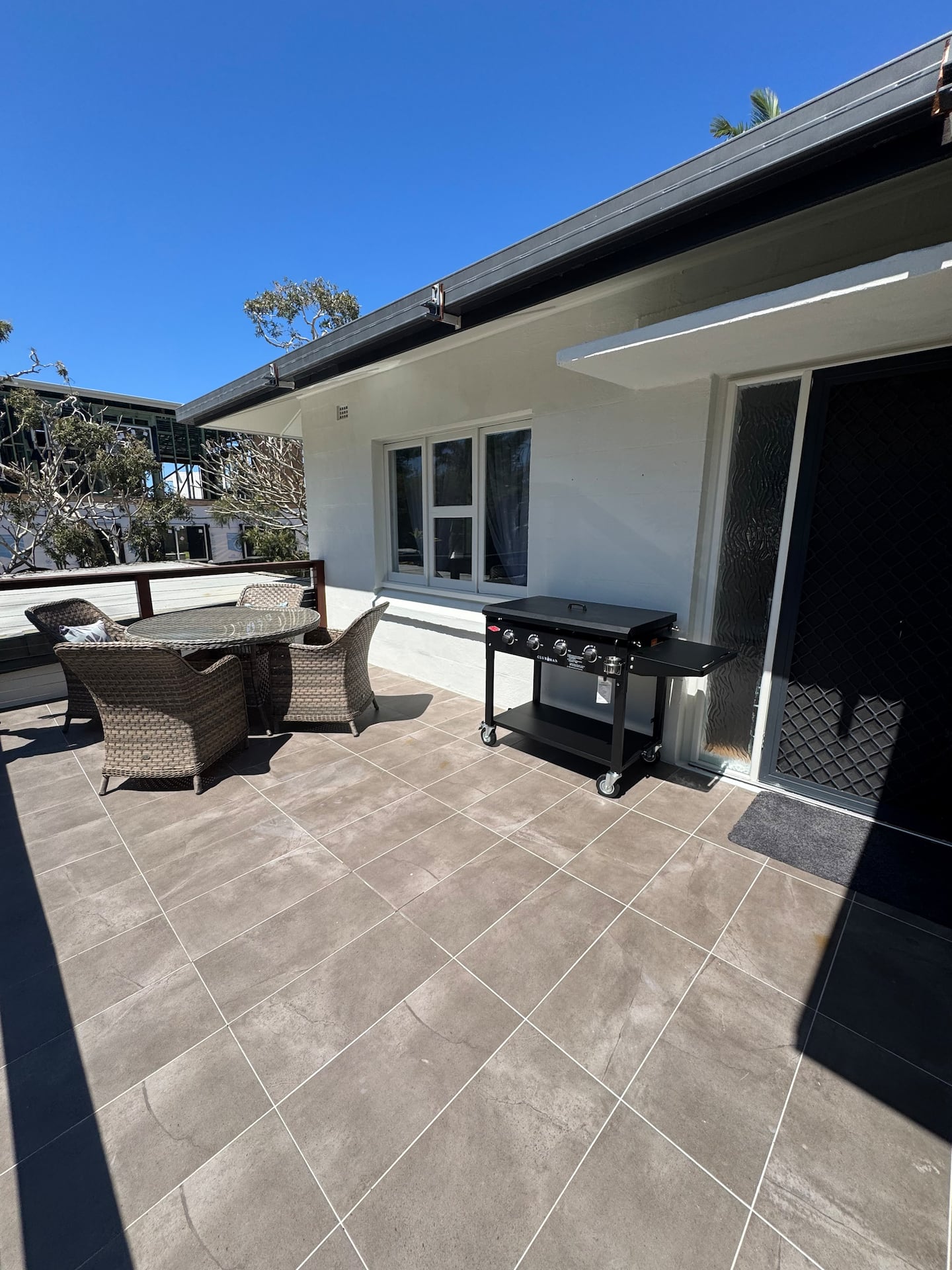 Outdoor patio and BBQ